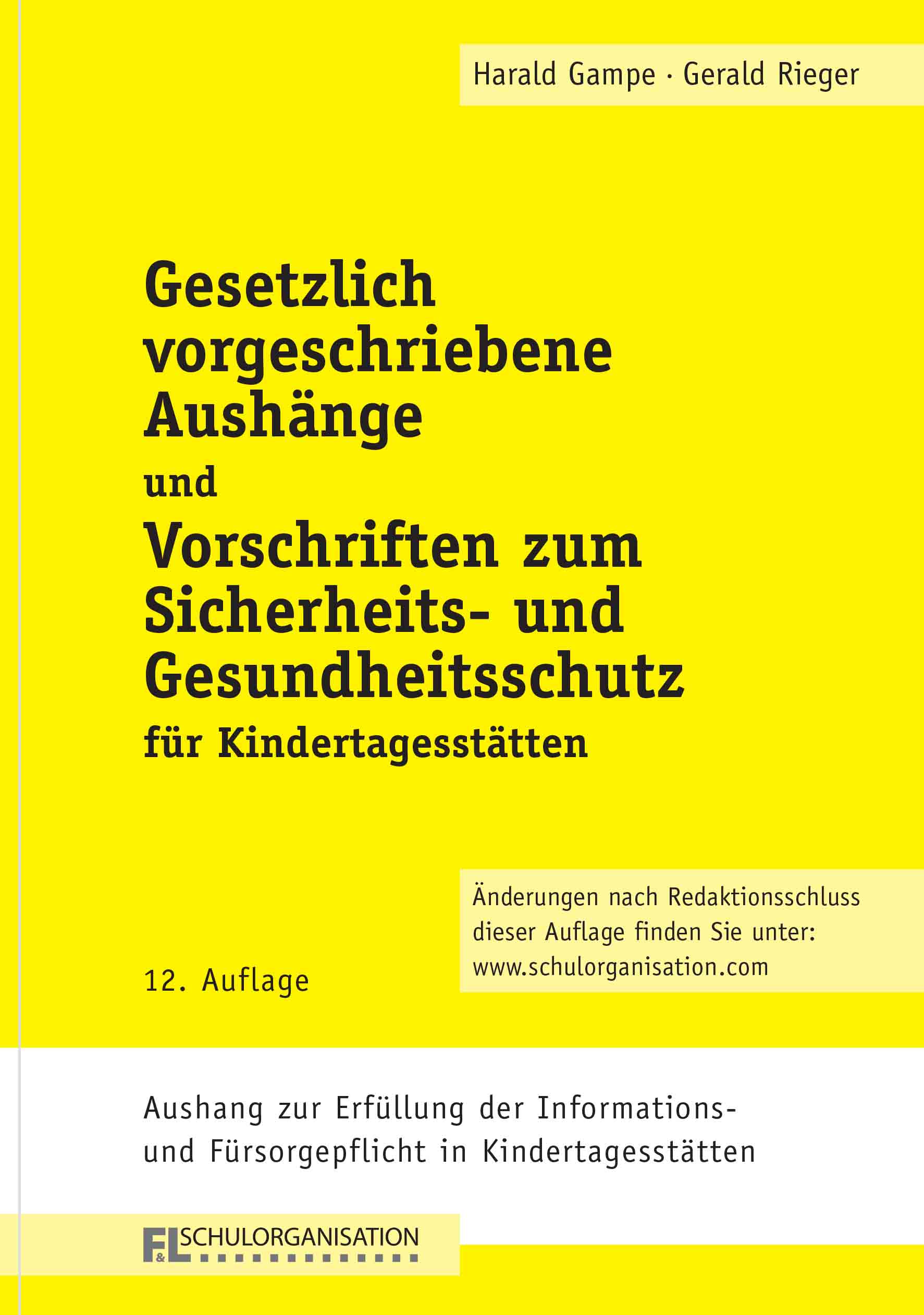 Gesetzlich vorgeschriebene  Aushänge in Kindertagesstätten