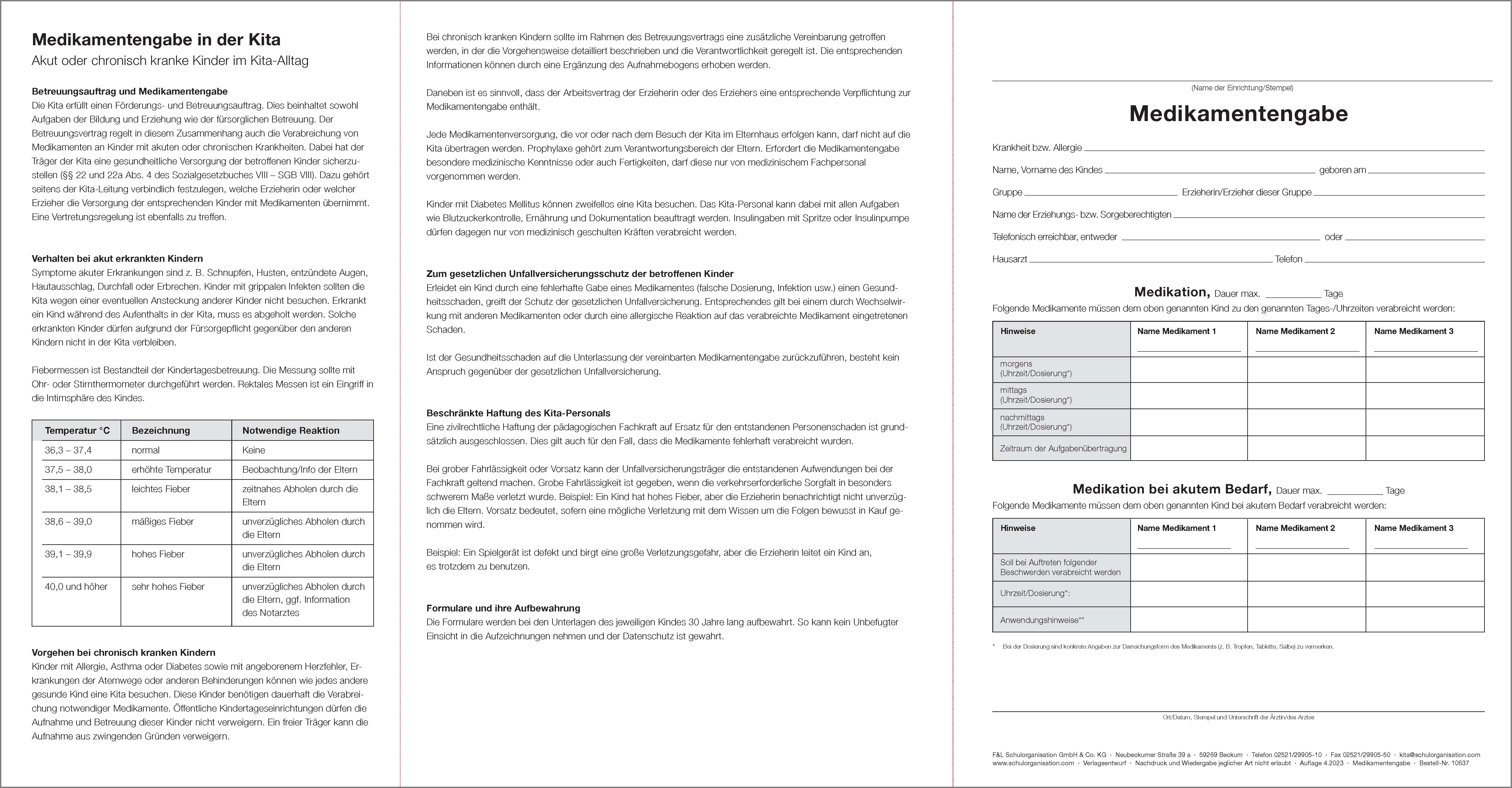 Medikamentengabe in der Kita