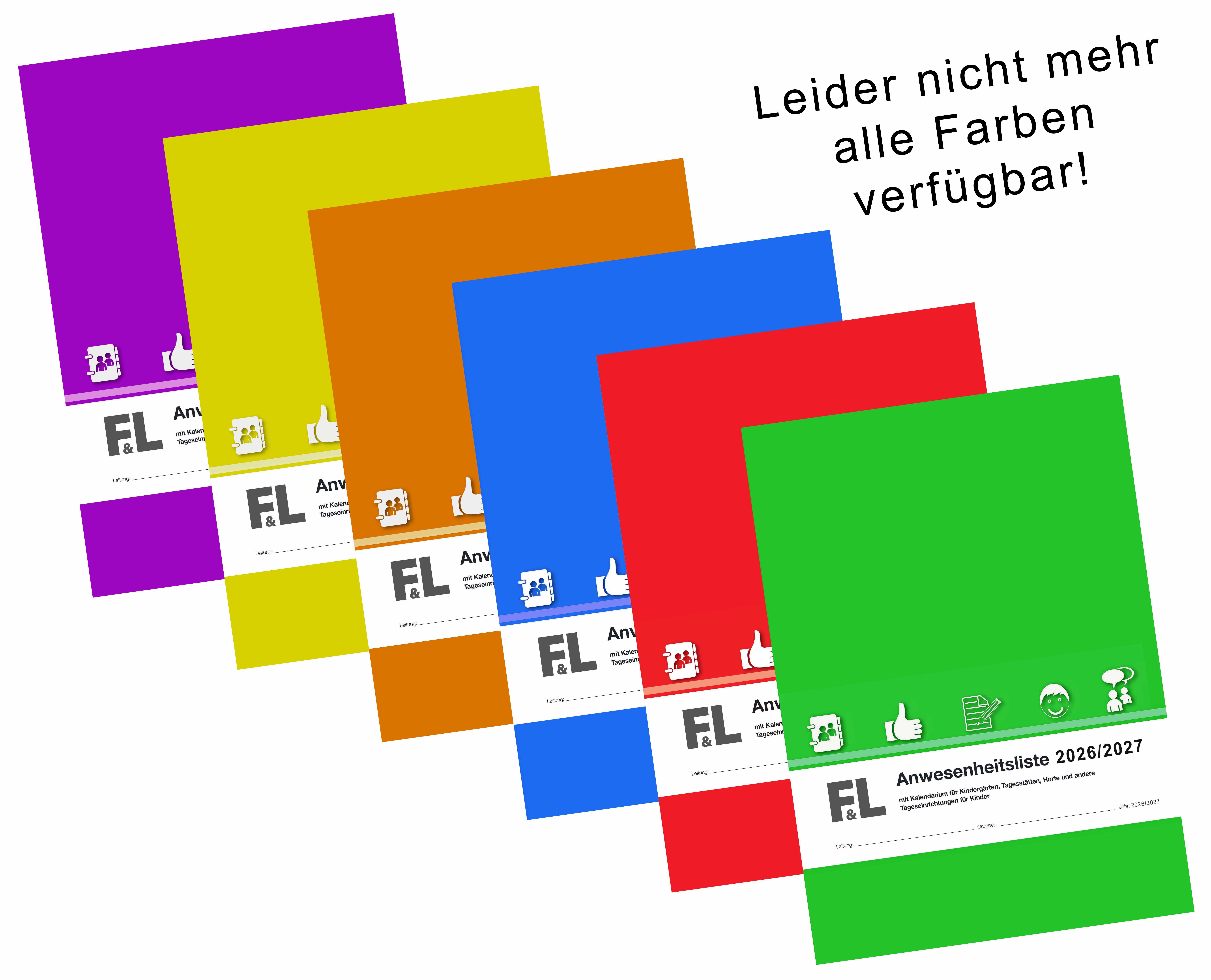 Anwesenheitsliste mit Kalendarium Ausgabe 2026/2027