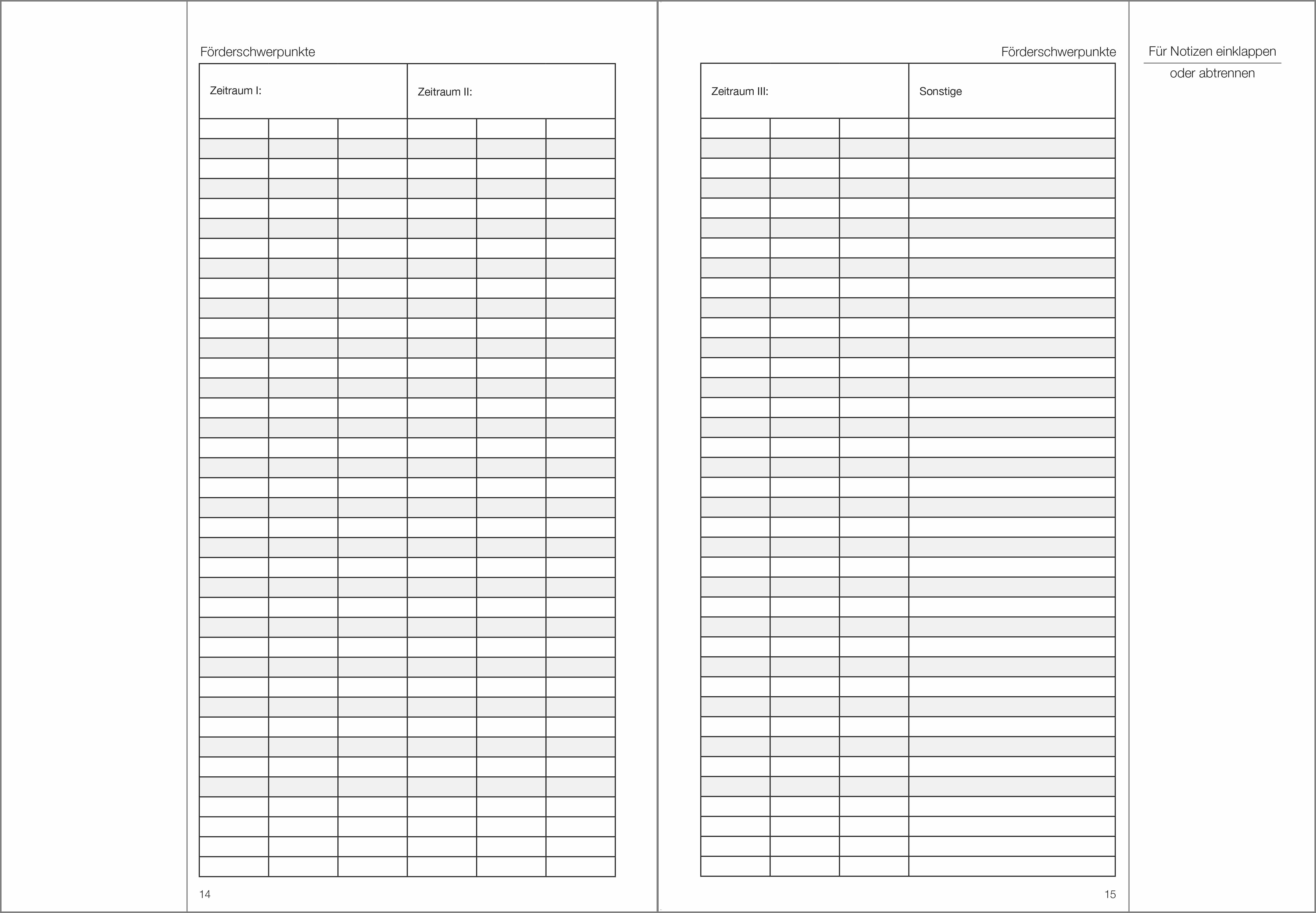 Schülerdaten Grundschule Klassenbuch Teil A 2026/2027