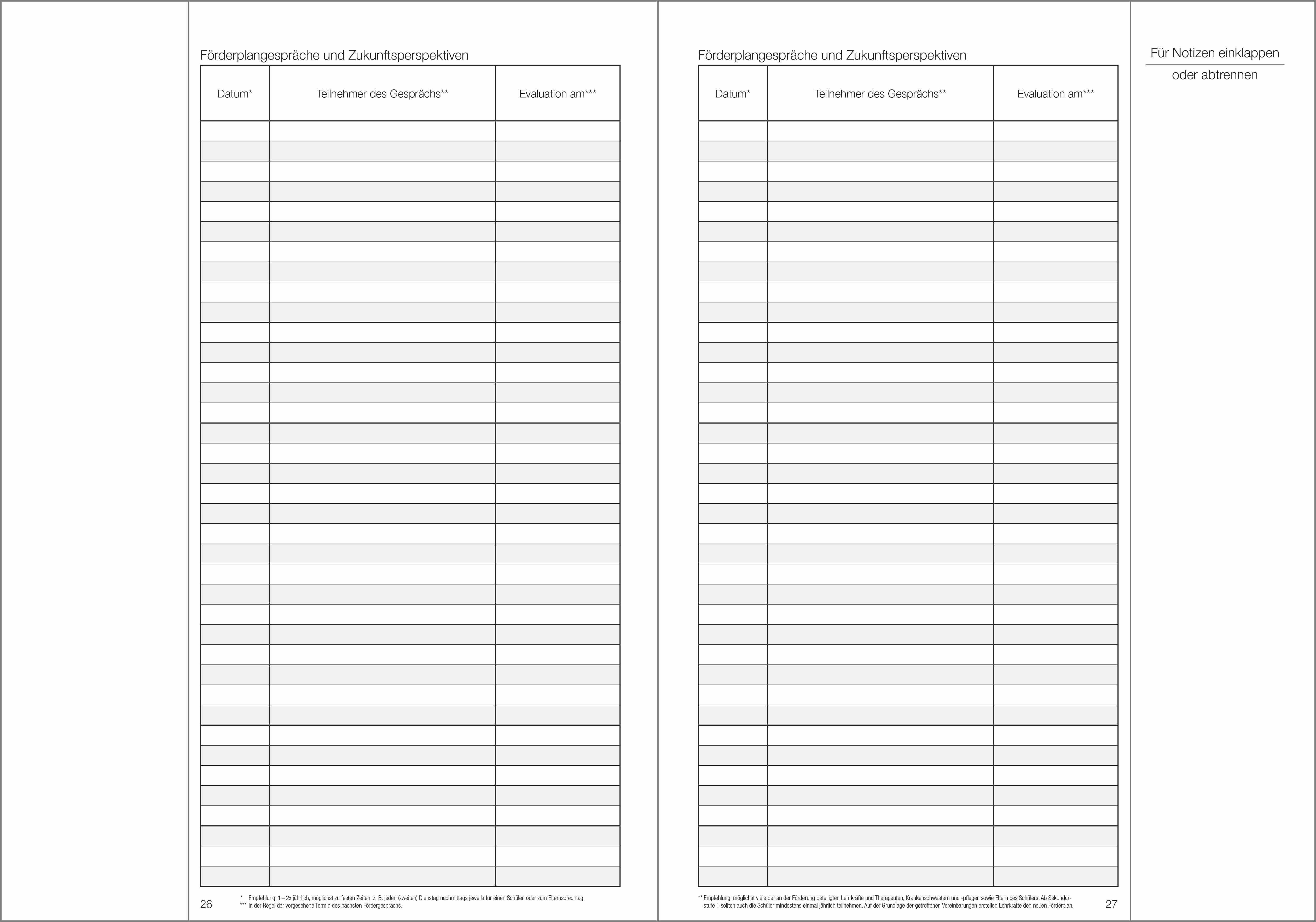 Schülerdaten FOS Lernen/GB Klassenbuch Teil A 2026/2027