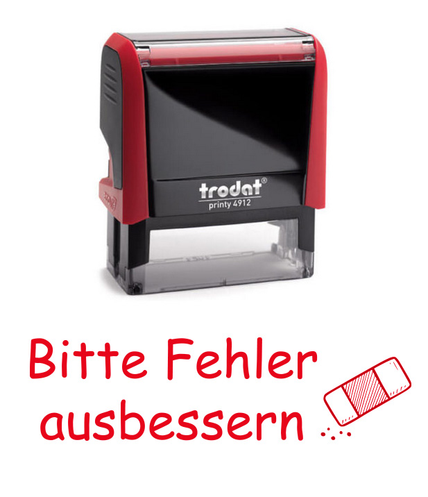 Trodat Printy Fehler ausbessern