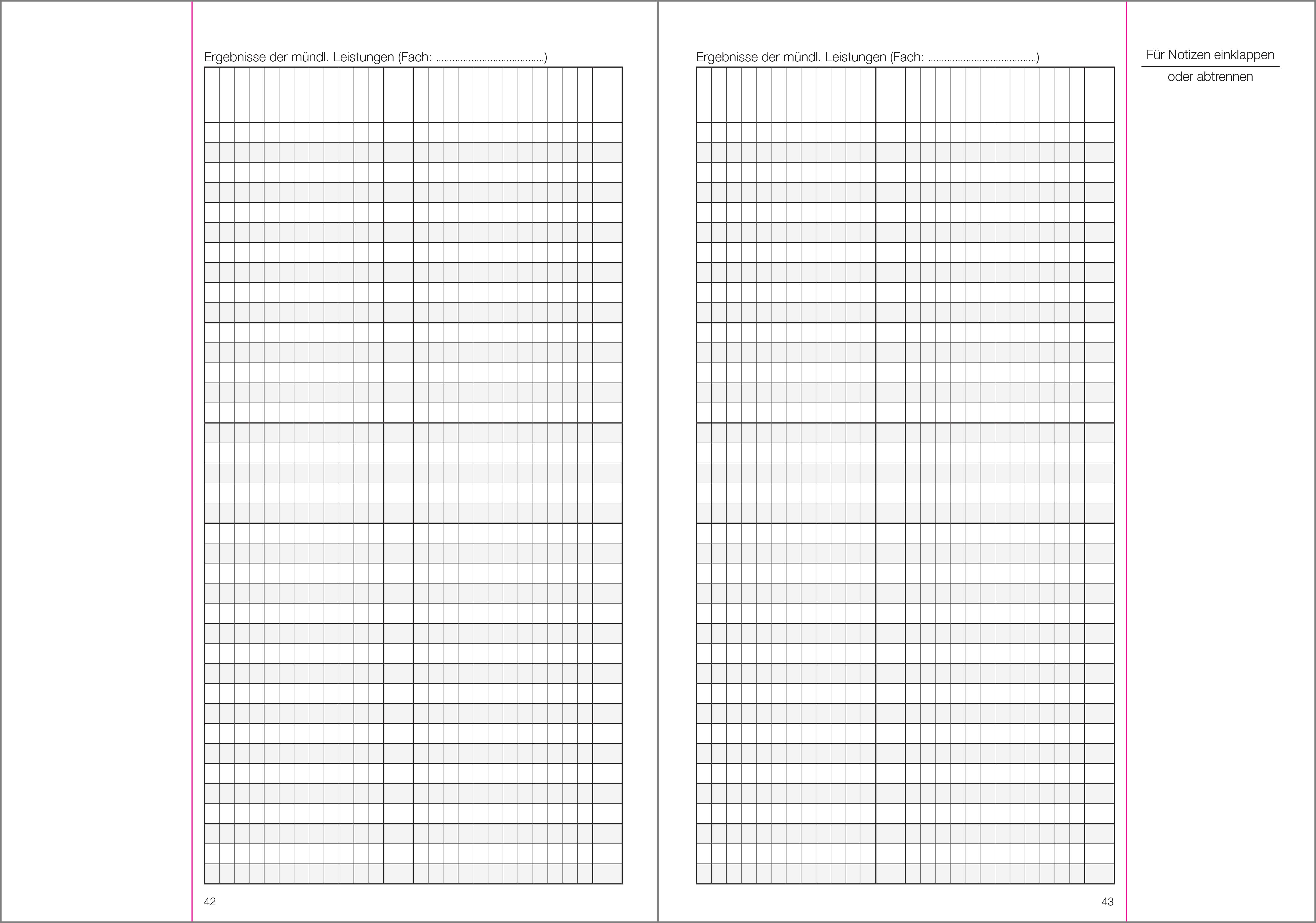 Schülerdaten neutral Klassenbuch Teil A 2026/2027