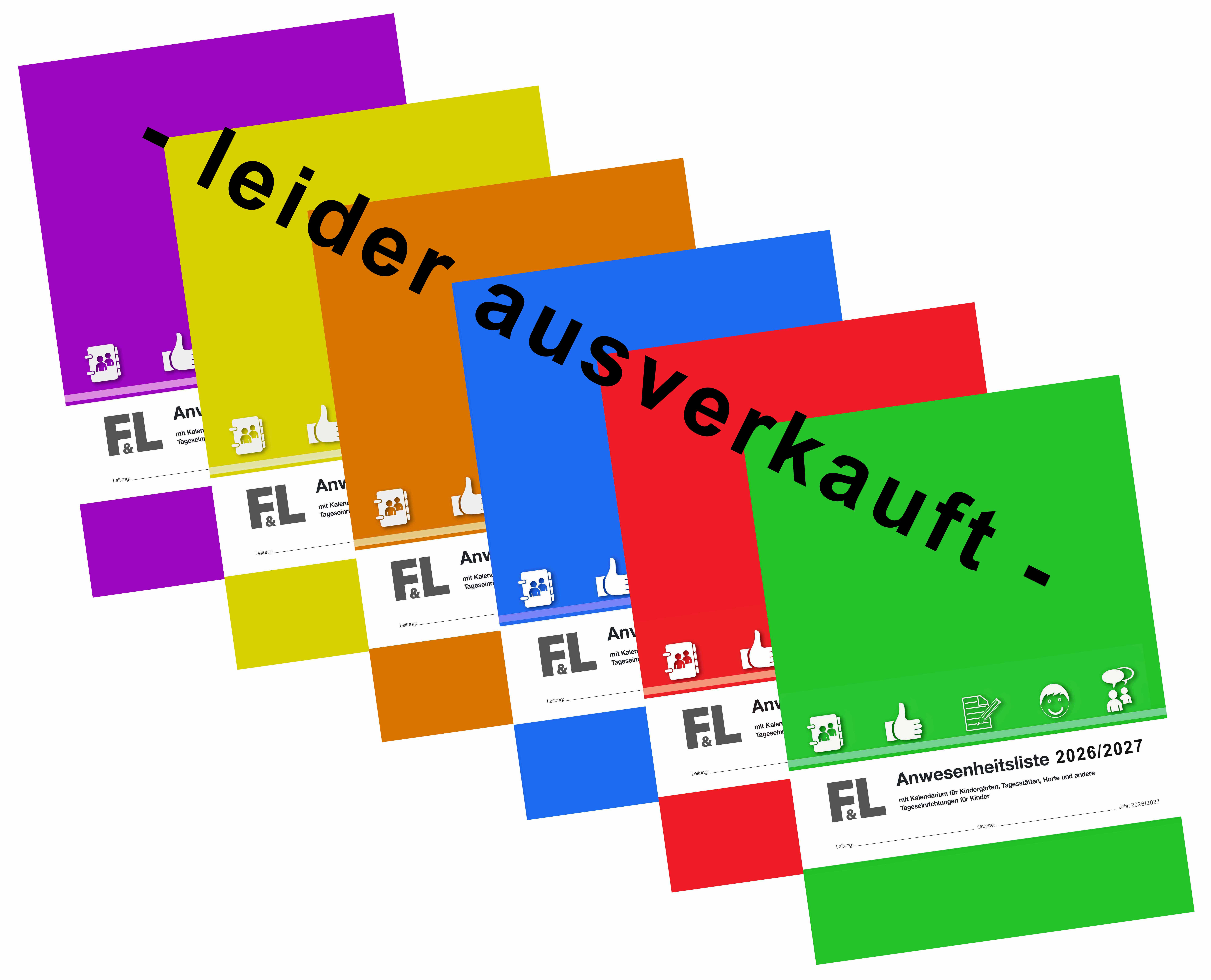 Anwesenheitsliste mit Kalendarium Ausgabe 2026/2027