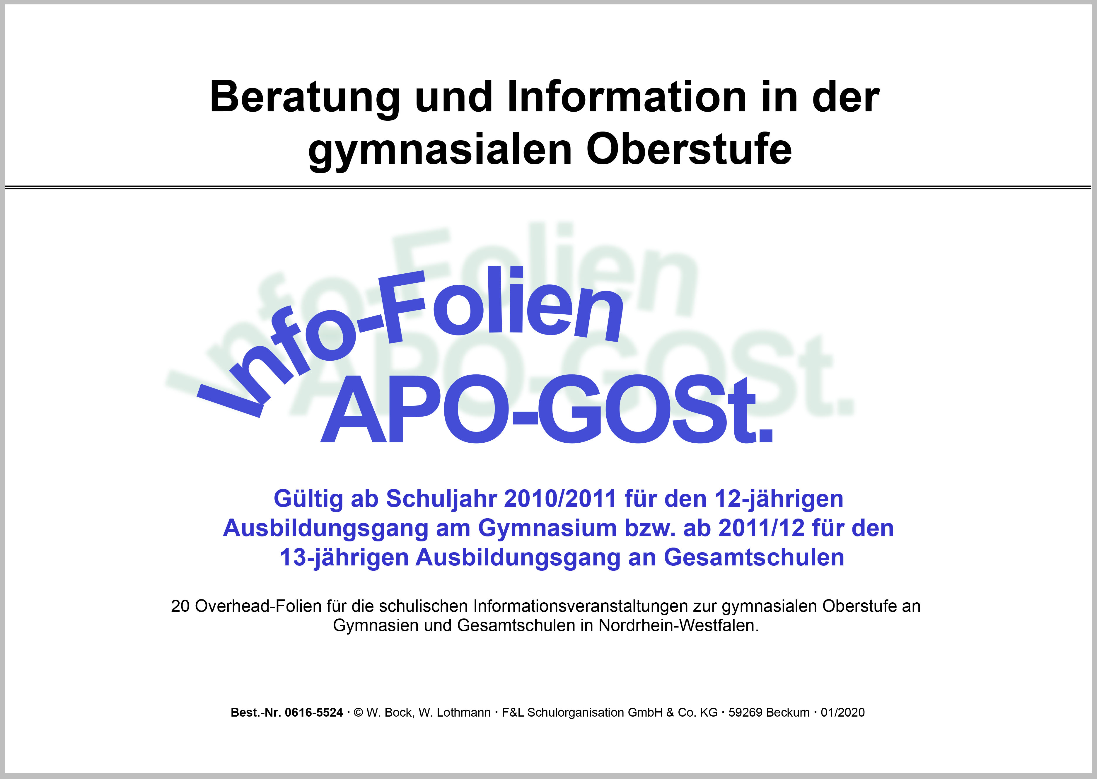APO GOSt NRW Informationsveranstaltungen Foliensatz