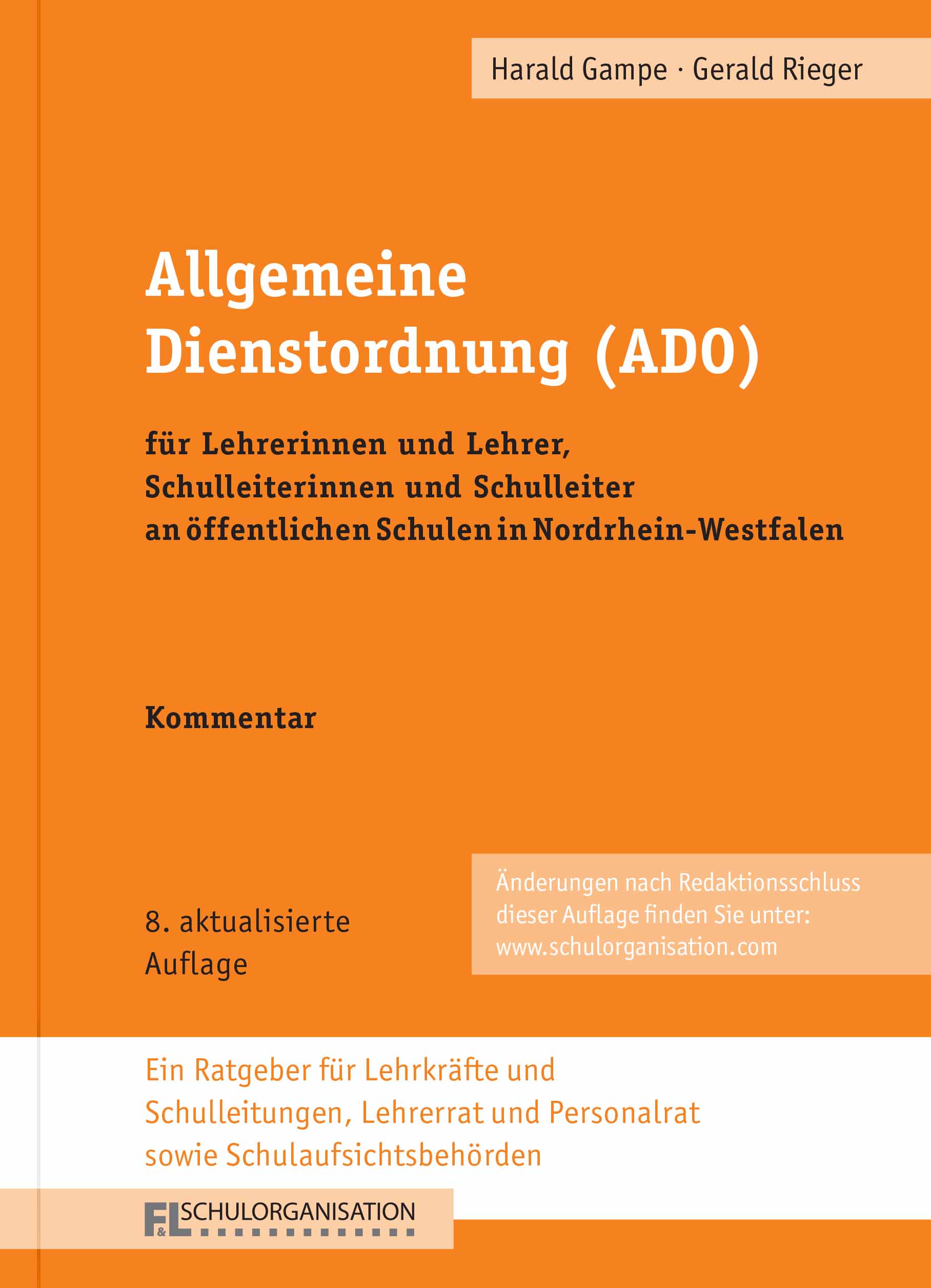 Allgemeine Dienstordnung  Schulrecht NRW