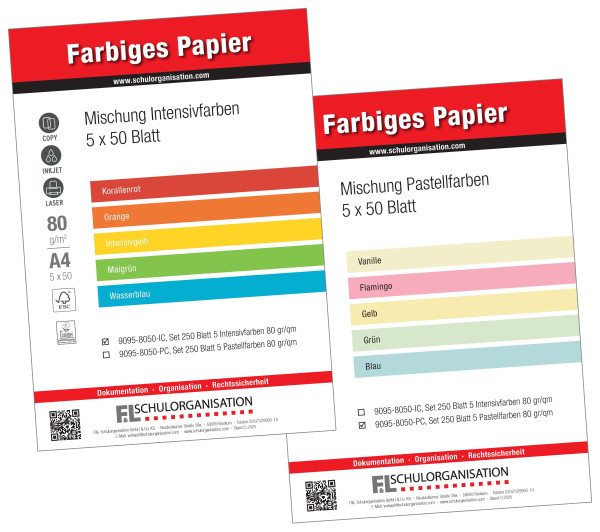 Farbiges Papier