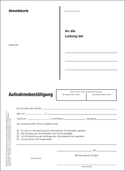 Schülerummeldung