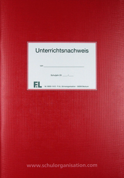 Unterrichtsnachweis, rot