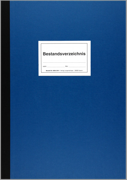 Bestandsverzeichnis