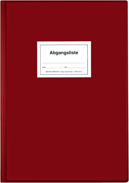 Abgangsliste, Buch