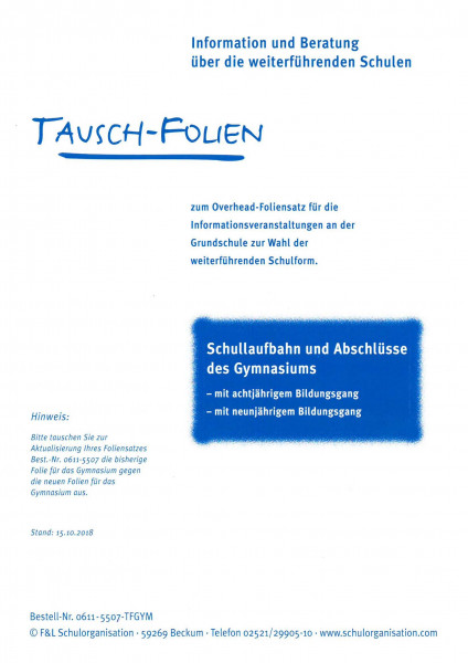 Tauschfolie Gymnasium