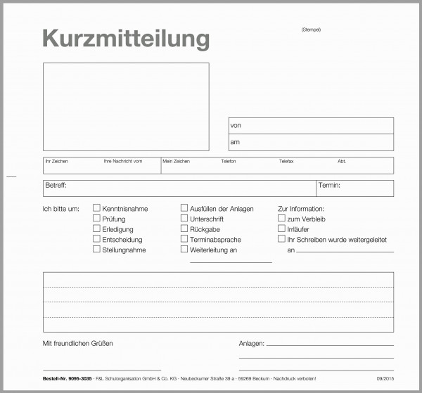 Kurzmitteilung