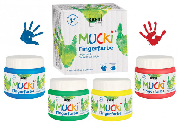 Mucki Fingerfarbe 4er Set