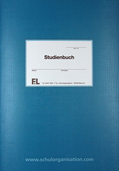 Studienbuch, blau