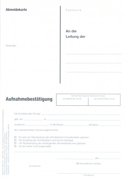 Schülerummeldung