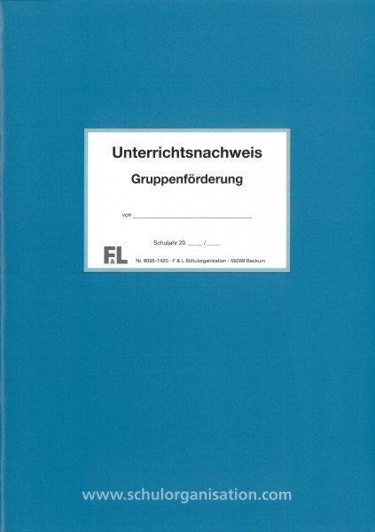 Unterrichtsnachweis für Gruppenförderung