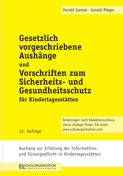 Gesetzlich vorgeschriebene Aushänge in Kindertagesstätten