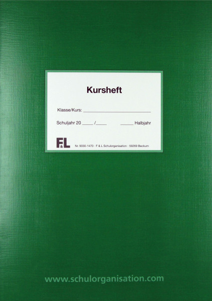 Kursheft, grün