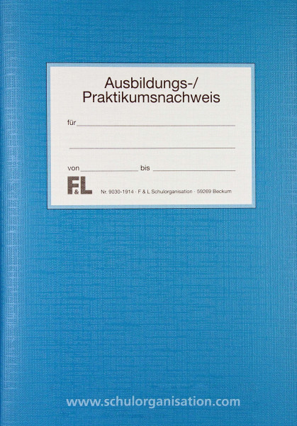 Prakt.-und Ausbildungsnachweis für 20 Wochen