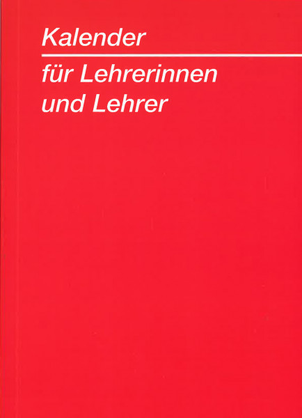 Lehrerkalender Basic rot Ausgabe 2023/2024