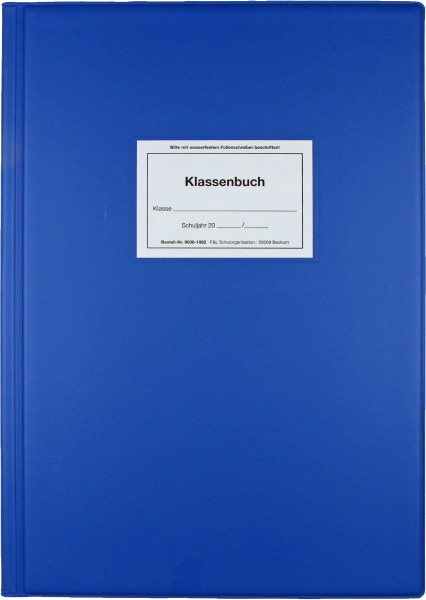 Klassenbuch, blau