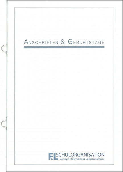 Anschriften und Geburtstage