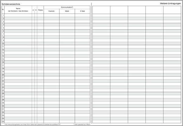 Eintragungen zum Schülerverhalten