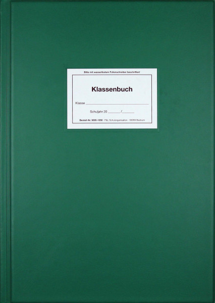 Klassenbuch komplett, grün