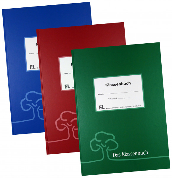 Klassenbuch Klassiker Buchdecke PVC Frei