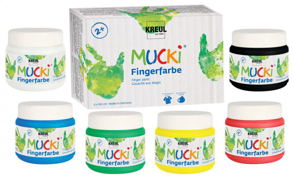 Mucki Fingerfarbe 6er Set