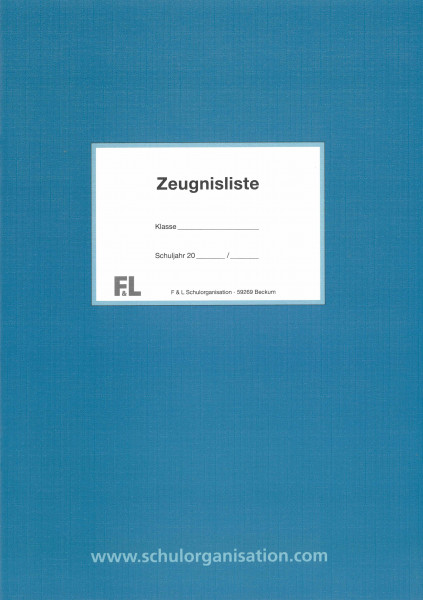 Zeugnisliste Gesamtschule