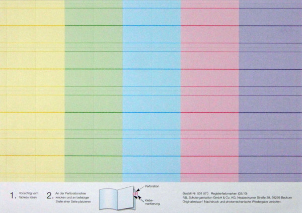 Registerfarbmarken