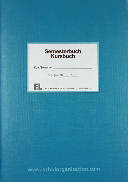 Semesterbuch, blau