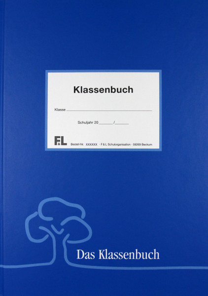 Unterrichtsbericht std.-weise blaue Buchdecke PVC Frei