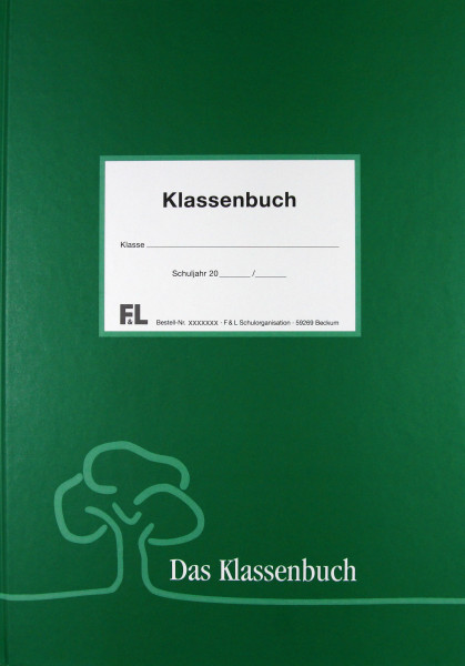 Klassenbuch Buchdecke PVC-Frei Unterrichtsbericht wochenweise