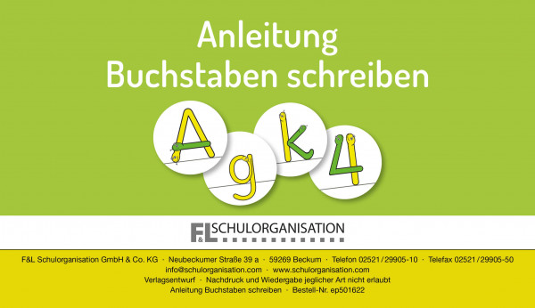 Anleitung Buchstaben schreiben digital