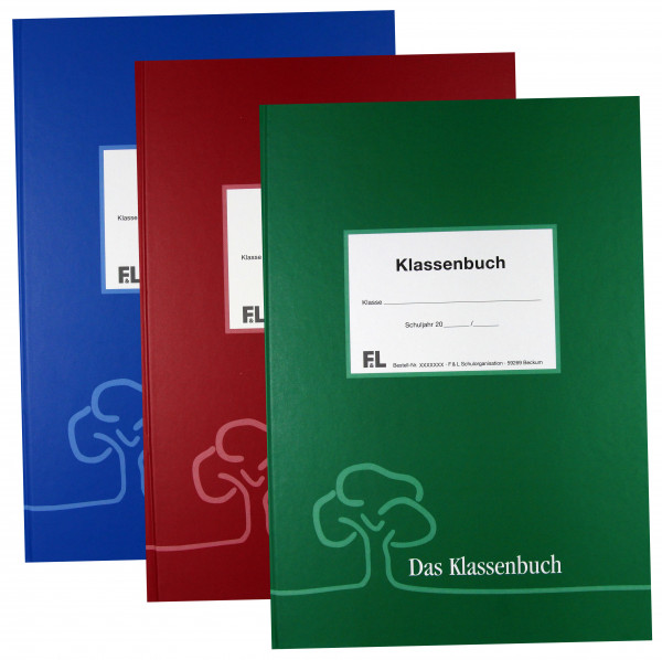 Klassenbuch Buchdecke PVC Frei